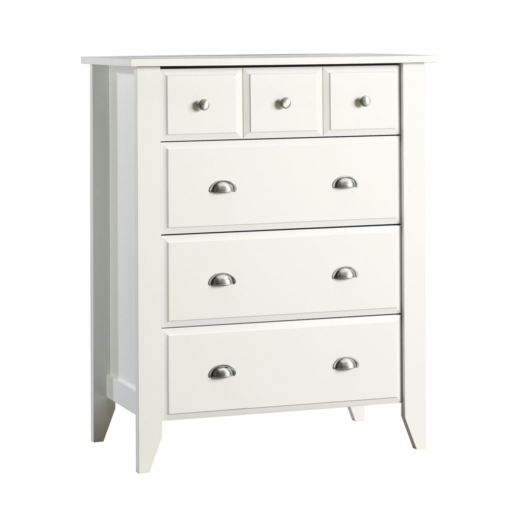 Sauder Shoal Creek Bedroom 4-Drawer Chest, in Soft White finish