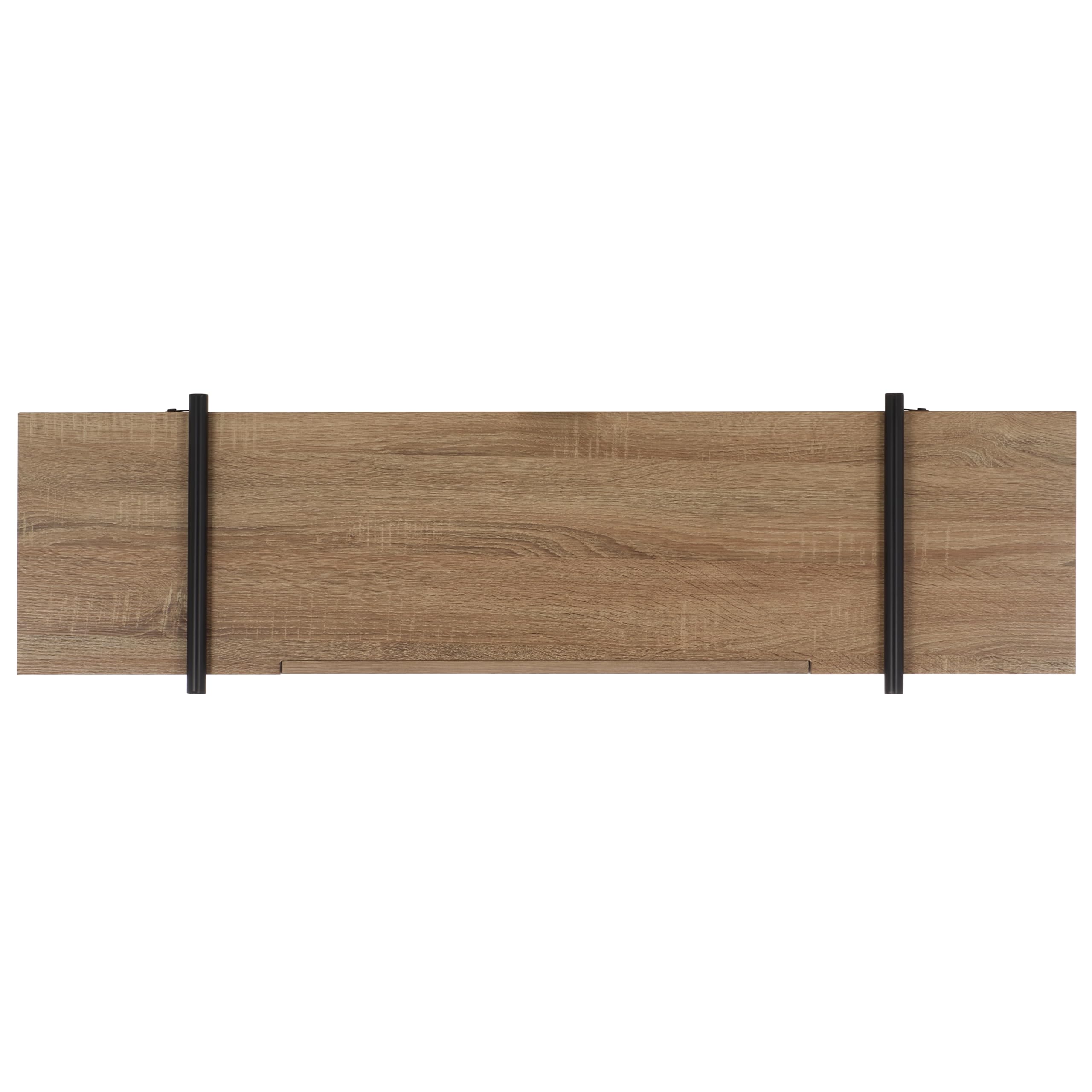 SAFAVIEH Home Collection Margaux Light Grey Oak/Black 1-Drawer Console Table for Living Room Foyer Bedroom Hallway Entryway Office