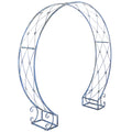 SAFAVIEH Outdoor - Mizell Iron Moon Gateway Garden Arbor - Mossy Blue Iron Metal - Architectural Circular Gateway Design - Ideal for Garden, Yard, Patio, Entryway, 80" W x 17" D x 83.4" H (PAT5036C)