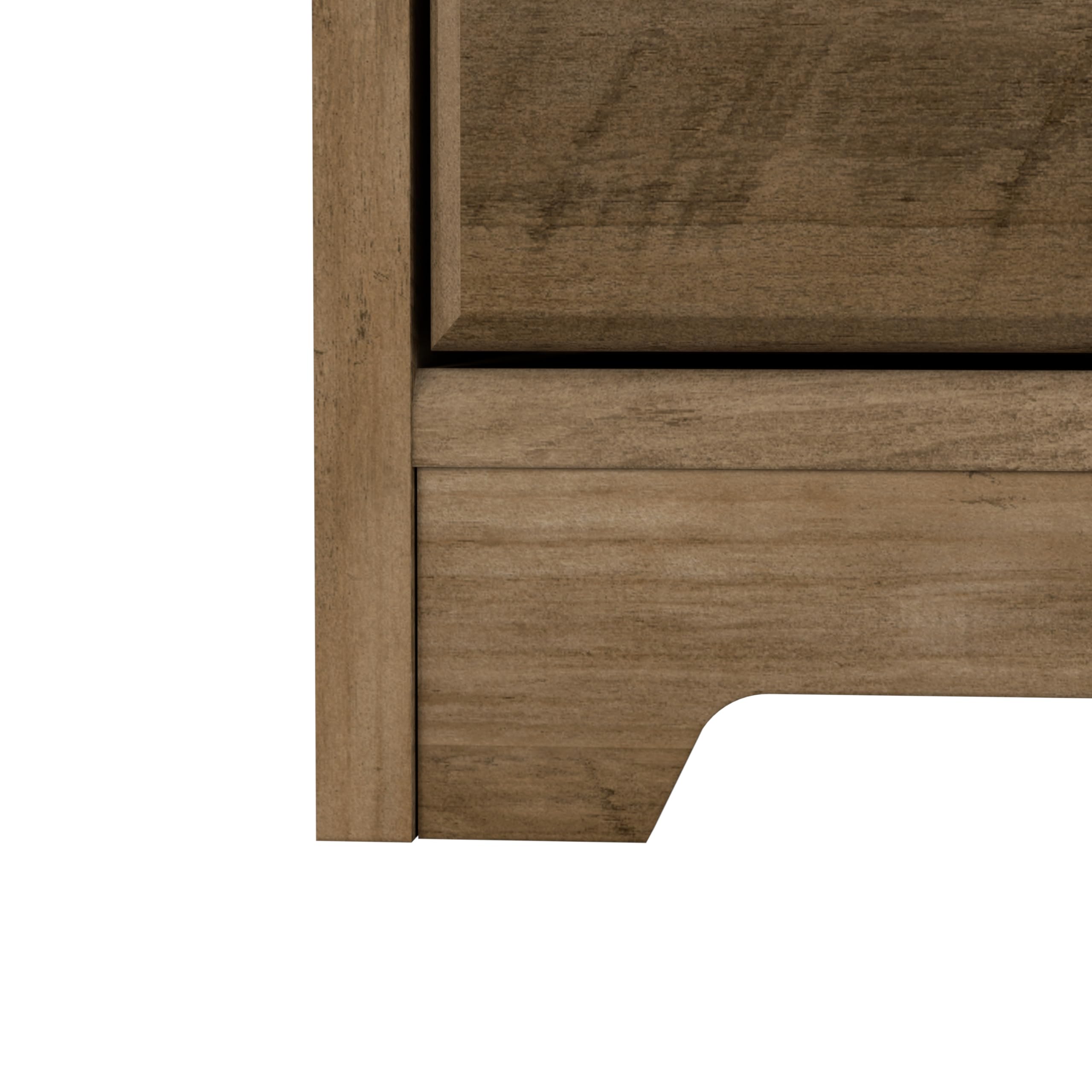 Bush Home Cabot 2 Drawer Lateral File Cabinet in Reclaimed Pine, Home Office Chest for Letter, Legal, and A4-size Document Storage