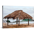 CANVAS ON DEMAND Surf Shack At Windansea Beach, La Jolla, California Canvas Wall Art Print by Circle Capture, Home Decor, United States Artwork,60" x40in