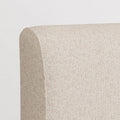 Nectar Upholstered Headboard - King - Linen - Attachable to Bamboo Bed Frame (Sold Seperately) - Easy Tool Free Set Up - Contemporary and Durable