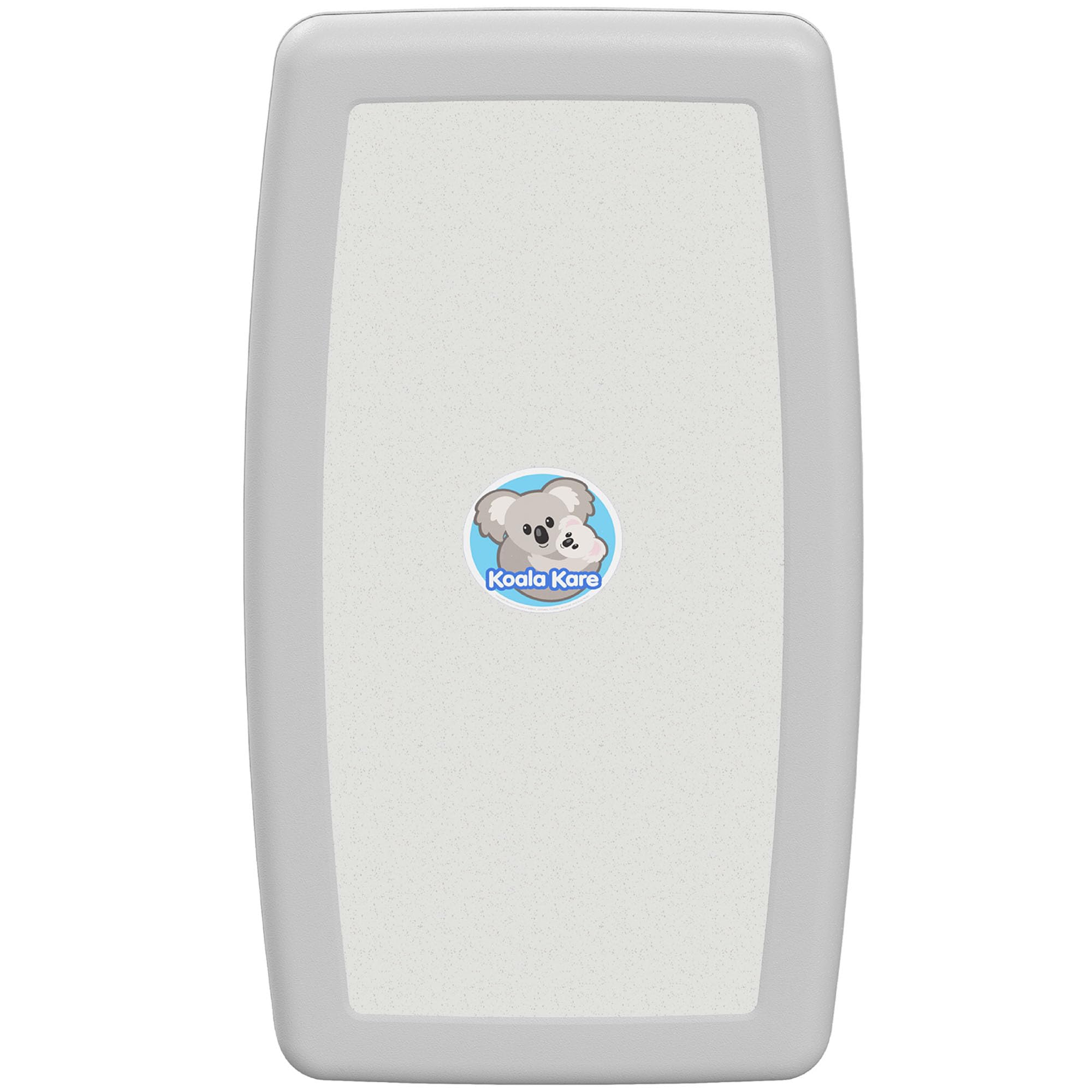 Koala Kare KB301-05 Vertical Surface Mounted Baby Changing Table - Foldable Plastic Diaper Changing Station (White Granite)