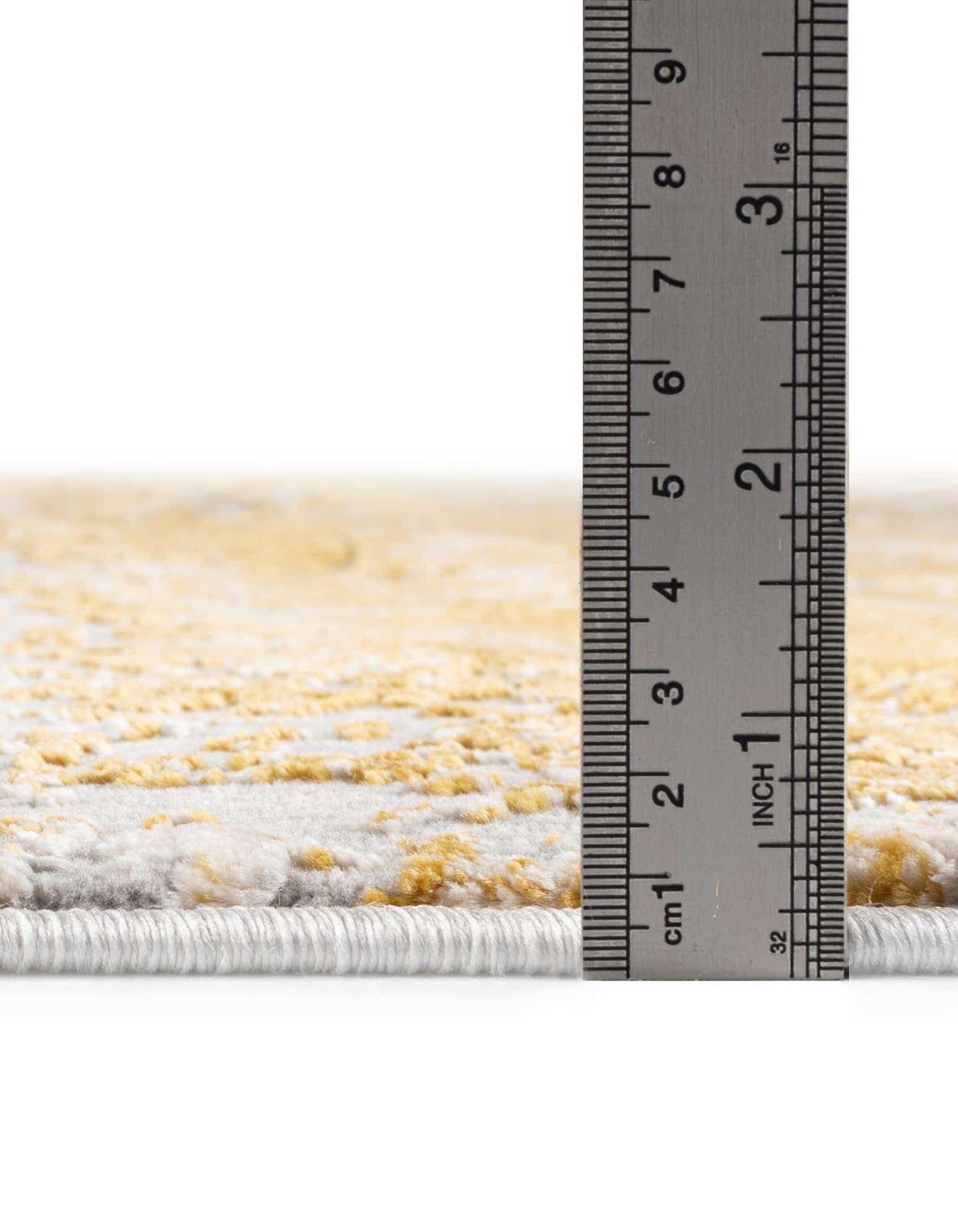 Unique Loom Finsbury Collection Area Rug - Elizabeth (7' 10" x 10' Rectangle, Yellow/ Ivory)