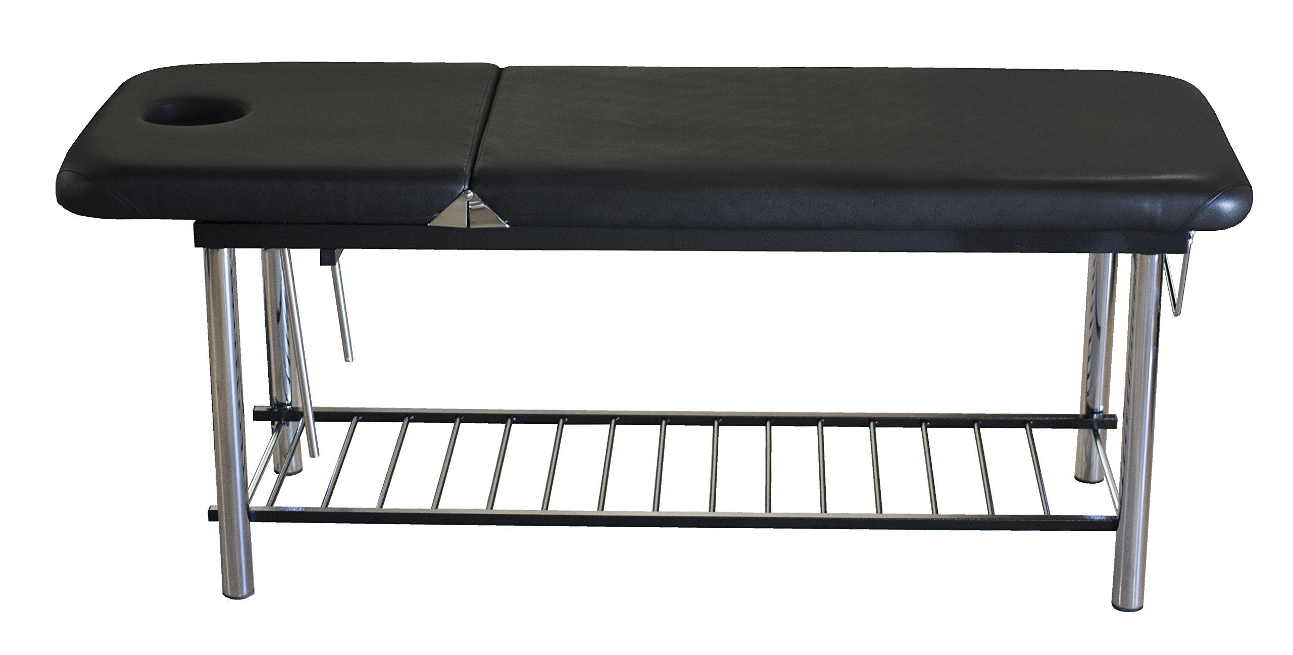 SKINACT Metal Frame Edition of Smart Massage/Facial Bed & Table +600lbs Black (Heavy Duty)