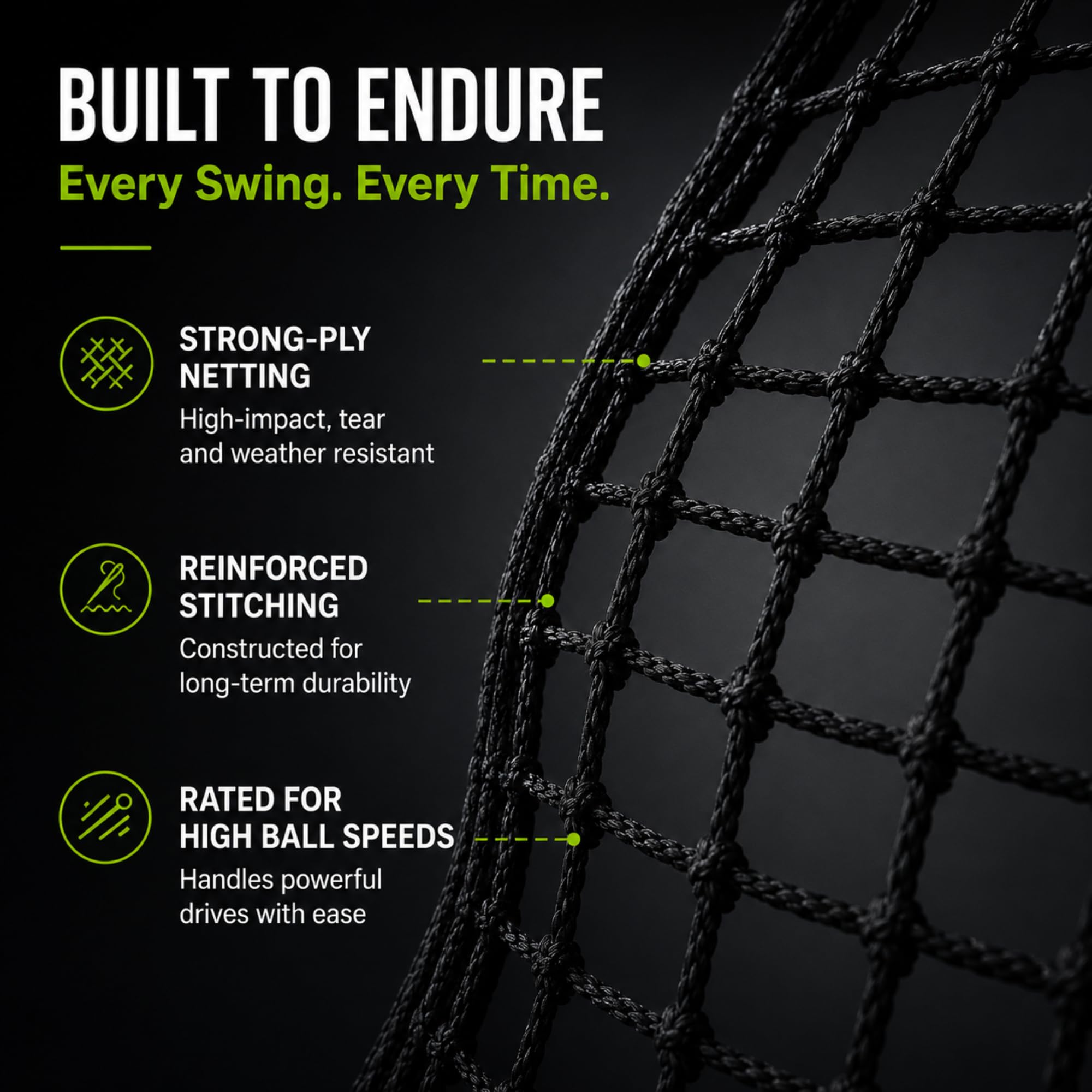 GOLF PAPI Golf Practice Net – 7.5 ft Compact Golf Hitting Net with Steel Frame and Side Net Protection – Indoor & Outdoor Golf Training Net for Backyard, Garage, or Simulator Use