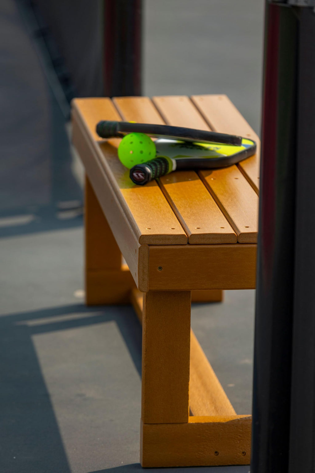 Durawood Aisle-Saver Bench for Tennis Courts, Locker Rooms, Parks, Mar