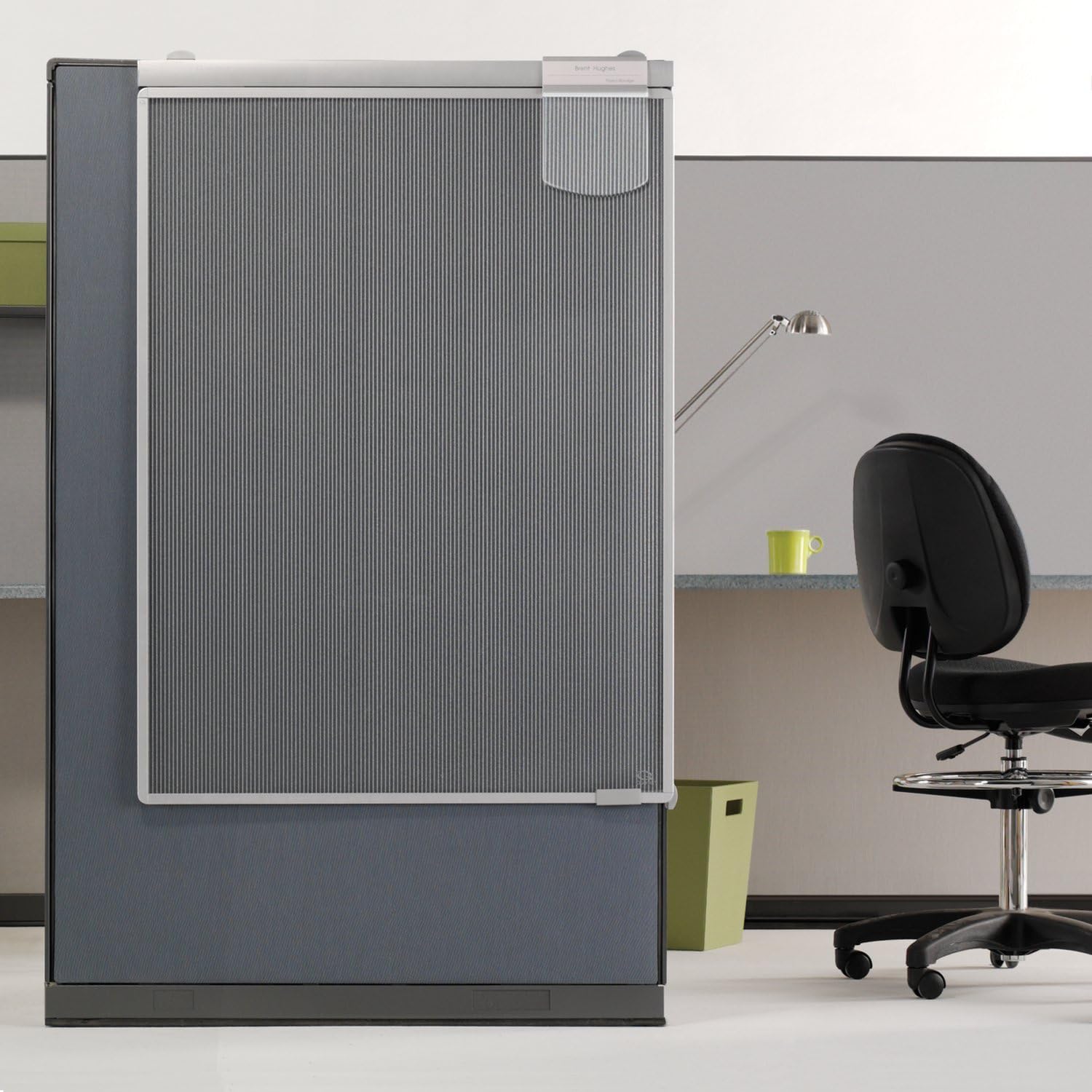 Quartet Workstation Privacy Screen, 36" x 48", For Cubicle or Office, Adjustable Height, Sliding, Sturdy Aluminum Frame, Includes Attachable Whiteboard (WPS1000)