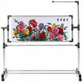Adjustable Needlework Floor Frame for Cross Stitch and Embroidery, Standing Craft Stand and Lap Table for Sewing and Art, Convenient Holder for Creative Projects~/