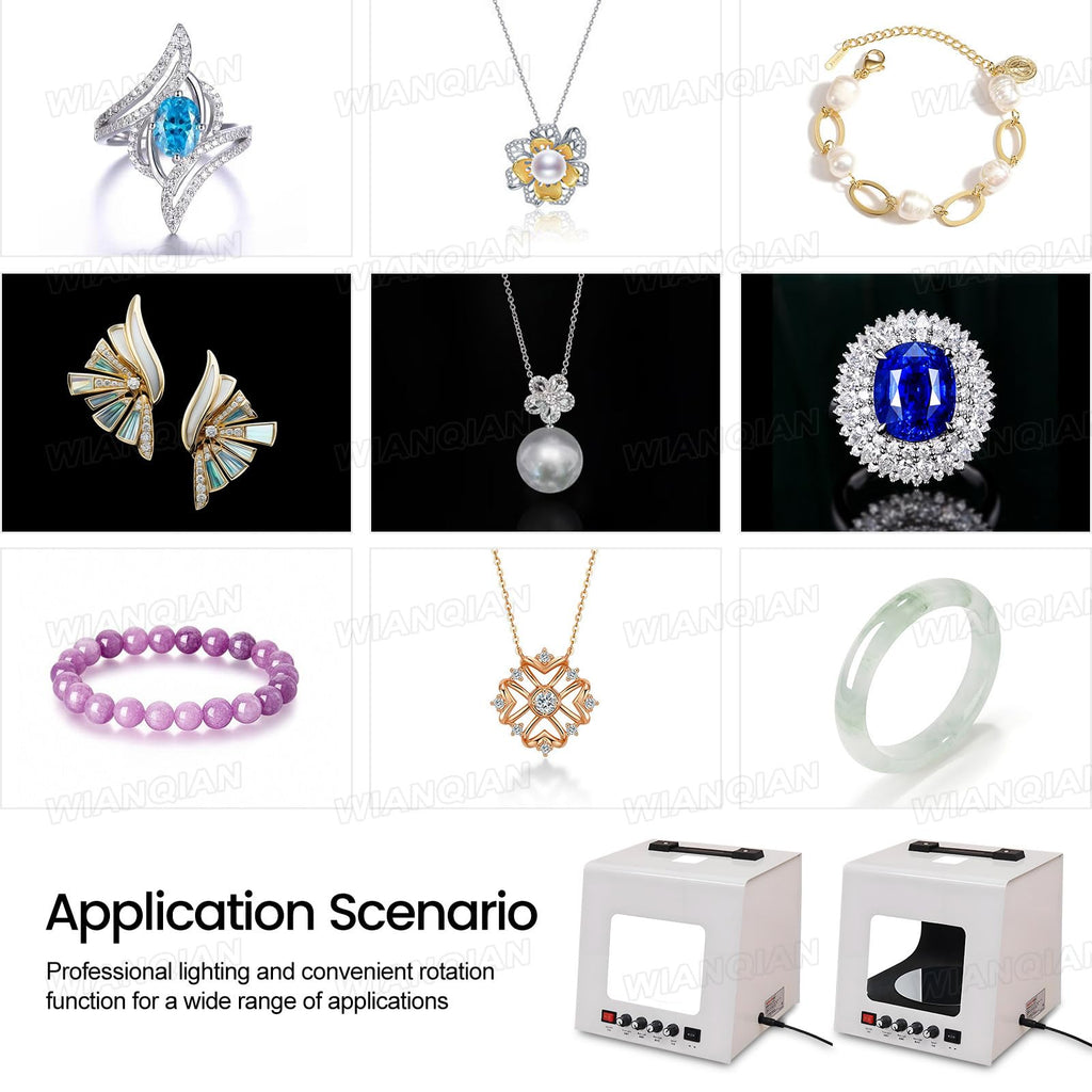 Portable Photo Studio Light Box, Jewelry Photography Box Kit, Jewelry Photography Light Box Kit, 20,000 Lux / 22,000 Lux, Bidirectionally Adjustable Speed, For Small Items Photography Video TB200