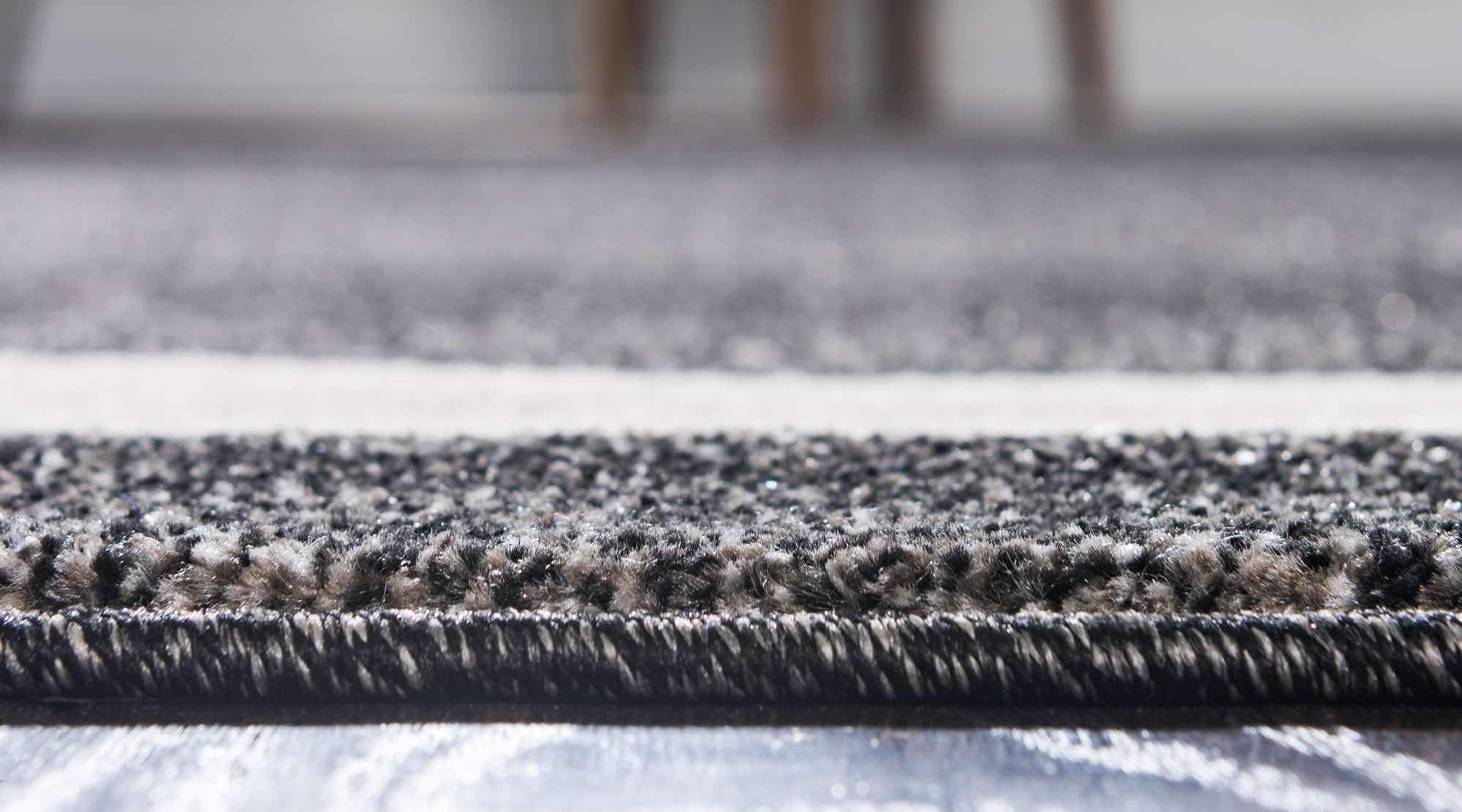Unique Loom Del Mar Collection Area Rug - Maria (7' 10" x 11' 4" Rectangle, Black/ Ivory)