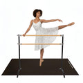 Artan Balance Dance Floor and Ballet Barre Portable for Home or Studio, Freestanding Adjustable Double Bar, Kids and adults, 2 pc. Set