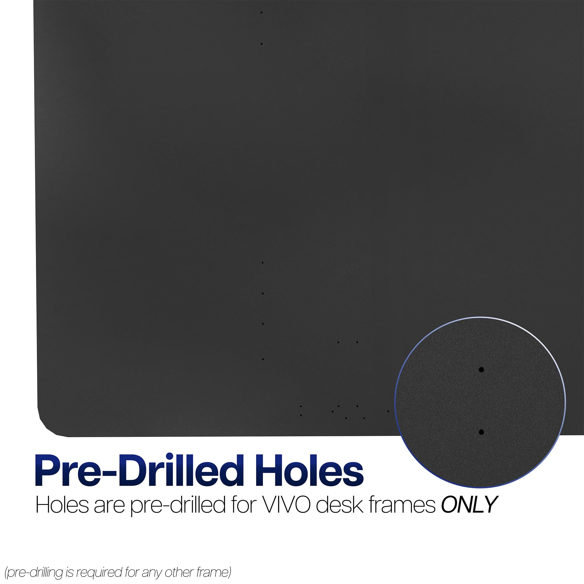 VIVO Universal 71 x 30 inch Solid One-Piece Table Top for Standard and Sit to Stand Height Adjustable Home and Office Desk Frames, Black, DESK-TOP71B