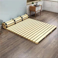 Breathable Bed Plate Solid Wood Futon Frame FoldingFolding Bed Frame - Portable Rollable Hard Bed Board with Slatted Design for Tatami Mat Use in Bedrooms & Living Rooms，（78.7 * 70.9in）
