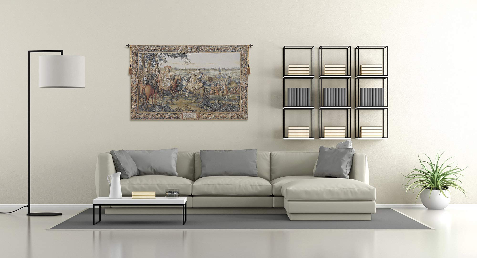 Louis XIV Belgian Tapestry Wall Hanging - 180 in. x 116 in. CottonWool by Charles le Brun.