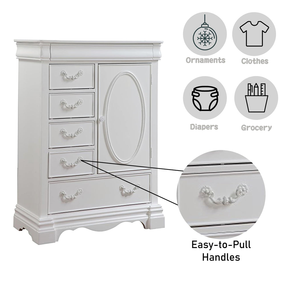 ACME Furniture chests of drawer, One Size, White