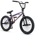 cubsala Freestyle BMX Bike, 20 Inch Yaphet Bicycle for Teen Beginner Adult Riders, Bike with 360° Rotating Handlebar and 4 pegs, Colorful
