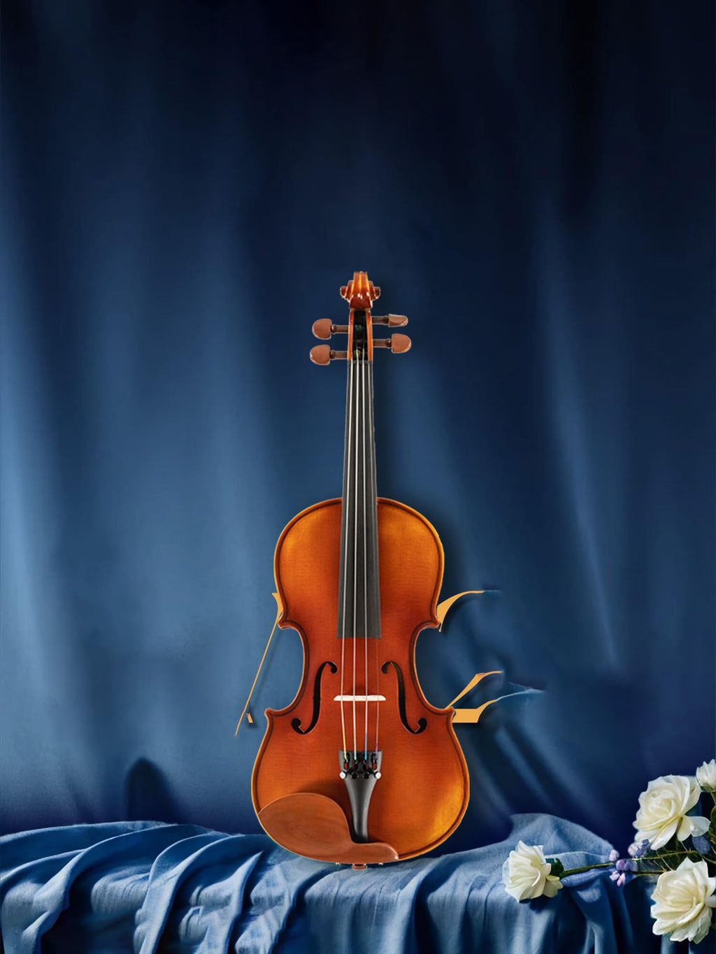 A Full Sized Handmade Solid Wood Violin Perfect For Beginners And Competition Grade Players. Violins Set(4/4)