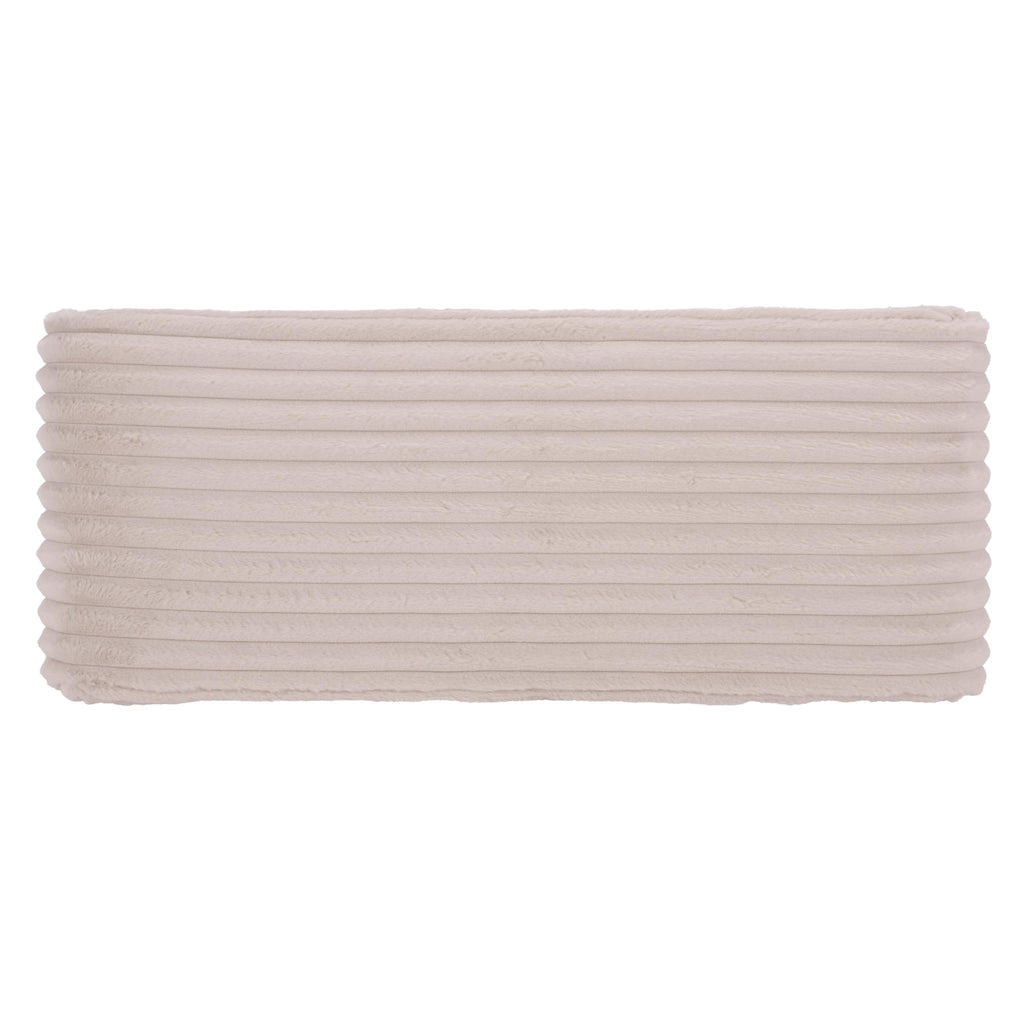 SAFAVIEH Home Collection - Arihana Curved Waterfall Bench, Beige Upholstered Seating (BCH6405A)