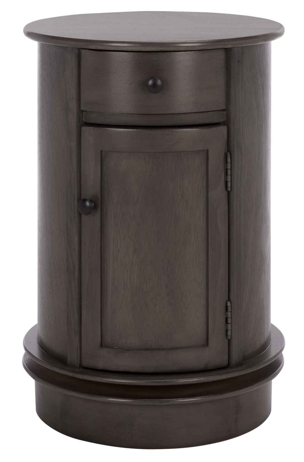 SAFAVIEH Furniture - Tabitha 1-Drawer Accent Table - Black - Solid Wood - Farmhouse Storage Design - Ideal for Living Room, Entryway, Home Office, 17.7"W x 17.7"D x 26"H - Fully Assembled (AMH5712H)