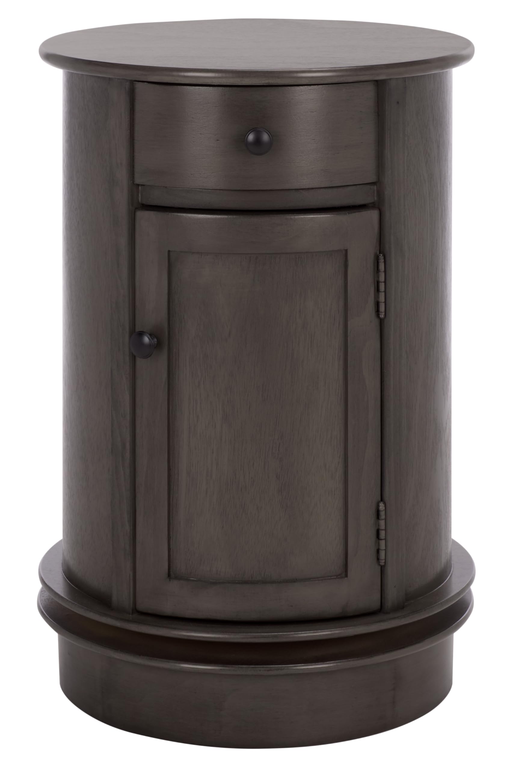 SAFAVIEH Furniture - Tabitha 1-Drawer Accent Table - Black - Solid Wood - Farmhouse Storage Design - Ideal for Living Room, Entryway, Home Office, 17.7"W x 17.7"D x 26"H - Fully Assembled (AMH5712H)
