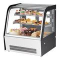 VEVOR Refrigerated Display Case, 4.2 Cu.Ft./105L Countertop Pastry Display Case, 2-Tier Commercial Cake Refrigerator with LED Lighting, TURBO Cooling, Frost-Free Air-Cooling, for Bakery, Dessert Shop