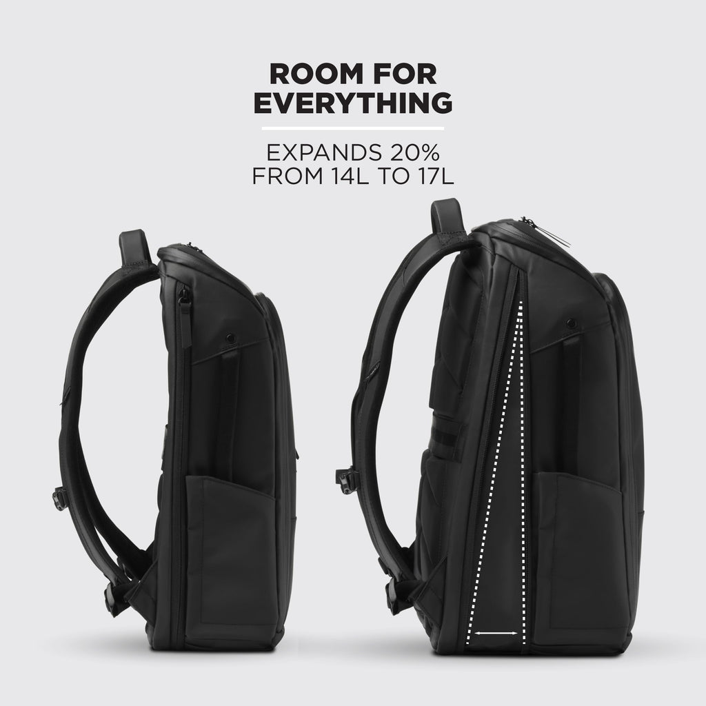 NOMATIC 14L Backpack - Work Backpack for Men and Woman - Everyday Pack - Water Resistant - 15" Laptop Sleeve - Professional Daypack For Mens - Expandable Travel Pack