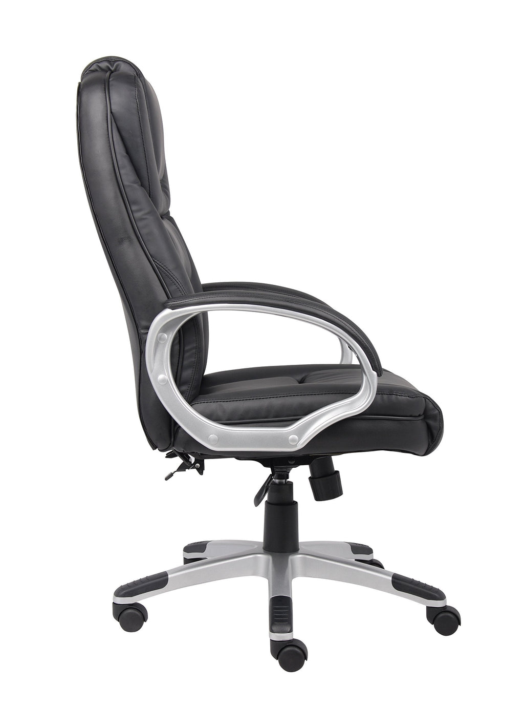 Boss Black No Tools Required Executive Leather Chair