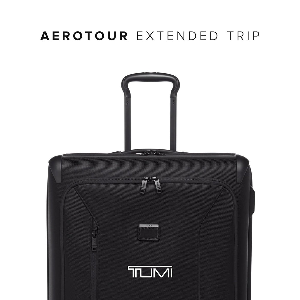 TUMI - Aerotour 4 Wheel Expandable Luggage - Men's and Women's Lightweight Business and Leisure Travel Suitcase - 31" X-Large Front Pocket Expandable Checked, Black