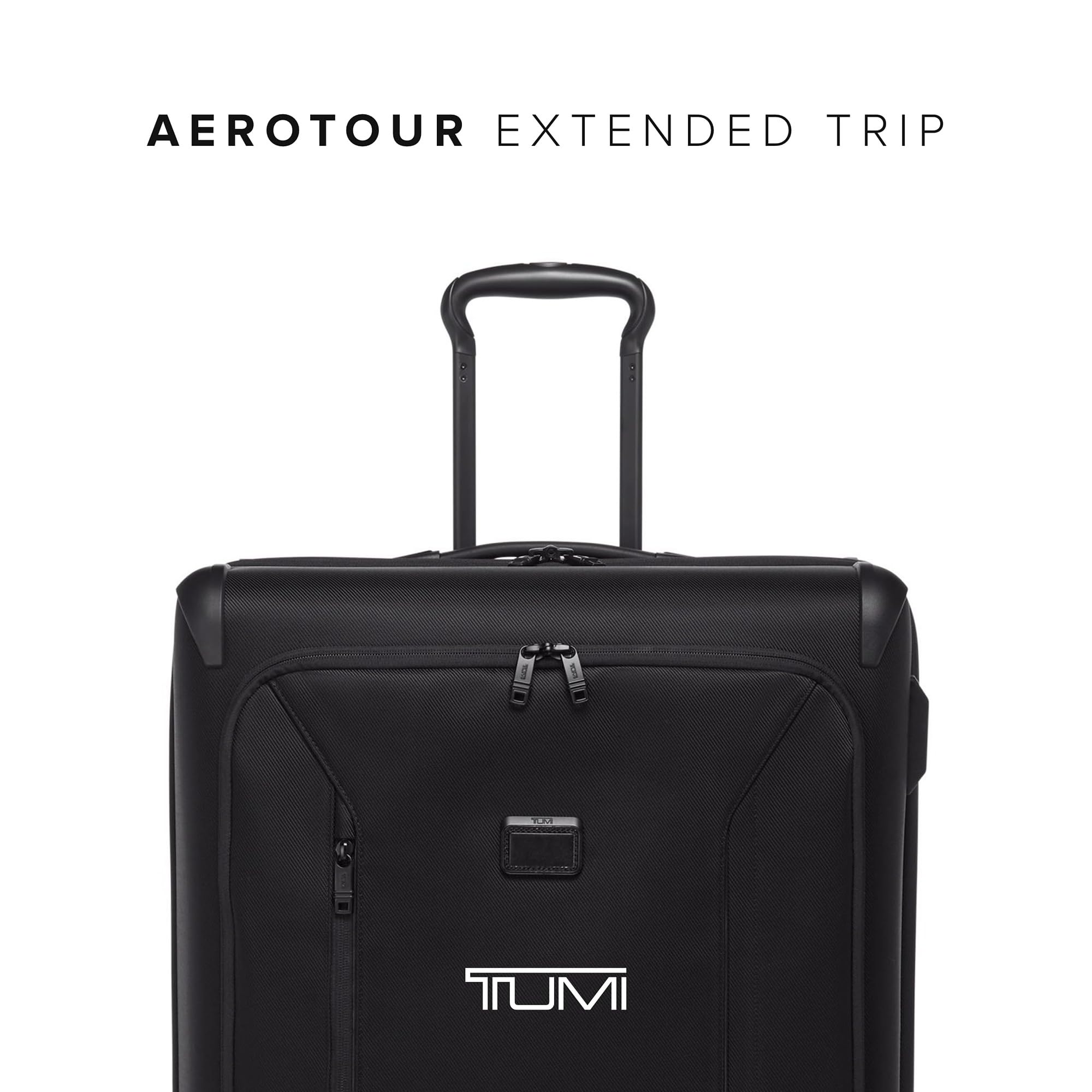 TUMI - Aerotour 4 Wheel Expandable Luggage - Men's and Women's Lightweight Business and Leisure Travel Suitcase - 31" X-Large Front Pocket Expandable Checked, Black