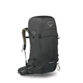 Osprey Stratos 44L Men's Hiking Backpack - Lightweight Backpacking Pack with Waterproof Raincover - Camping Bag, Raven Black