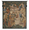 C Charlotte Home Furnishings Inc Vendages Left Side (Rust) Belgian Tapestry Wall Hanging | Viscose Cotton and Polyester Blend Wall Art | 42 in. x 34 in | Home Decor Accents