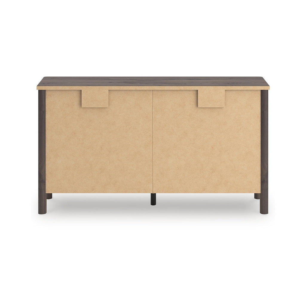 Signature Design by Ashley Symarro Casual 6-Drawer Dresser with Walnut Finish, Dark Brown