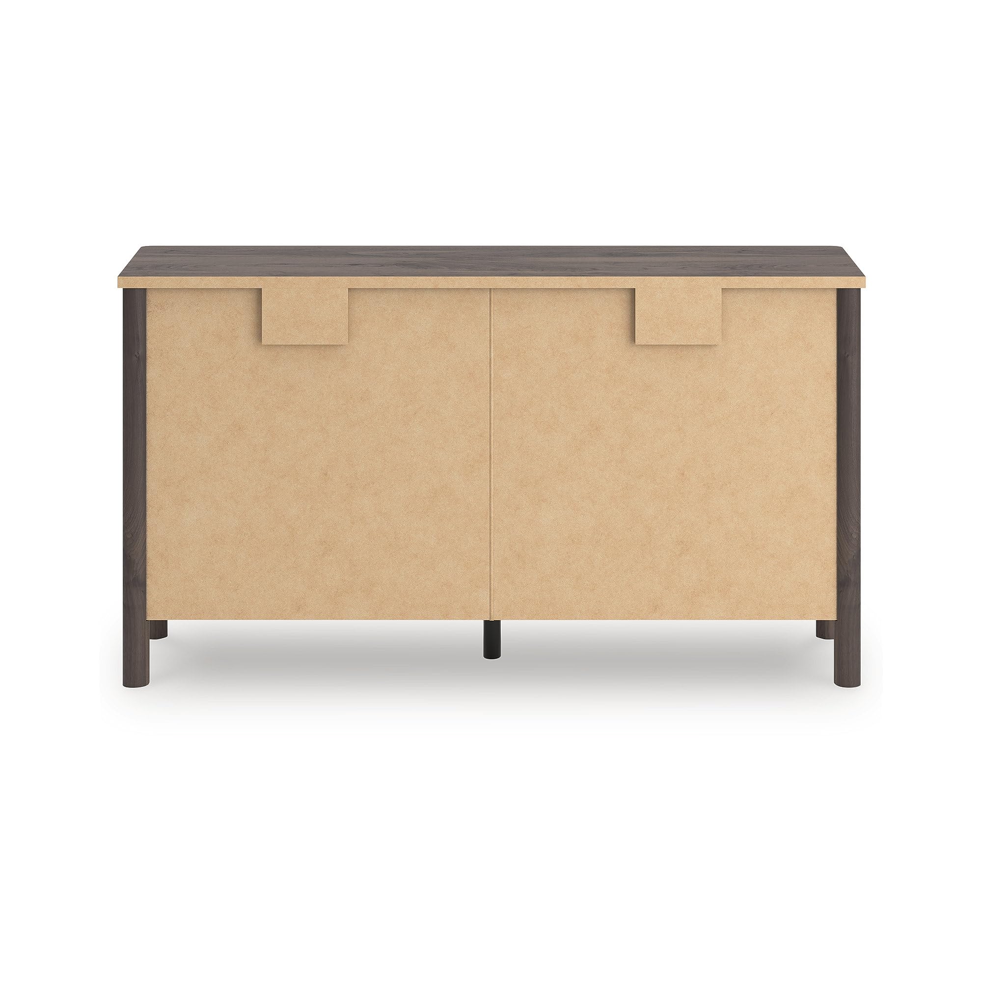 Signature Design by Ashley Symarro Casual 6-Drawer Dresser with Walnut Finish, Dark Brown