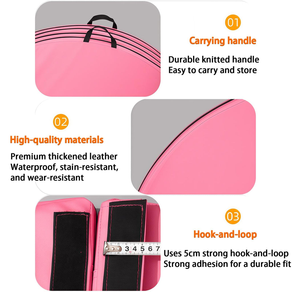 Foldable Non-Slip Dance Pole Mat, EPE Foam Crash Pad for Fitness, Gymnastics, Aerial Yoga & Ballet - Portable Circular Exercise Mat for Safe Dancing