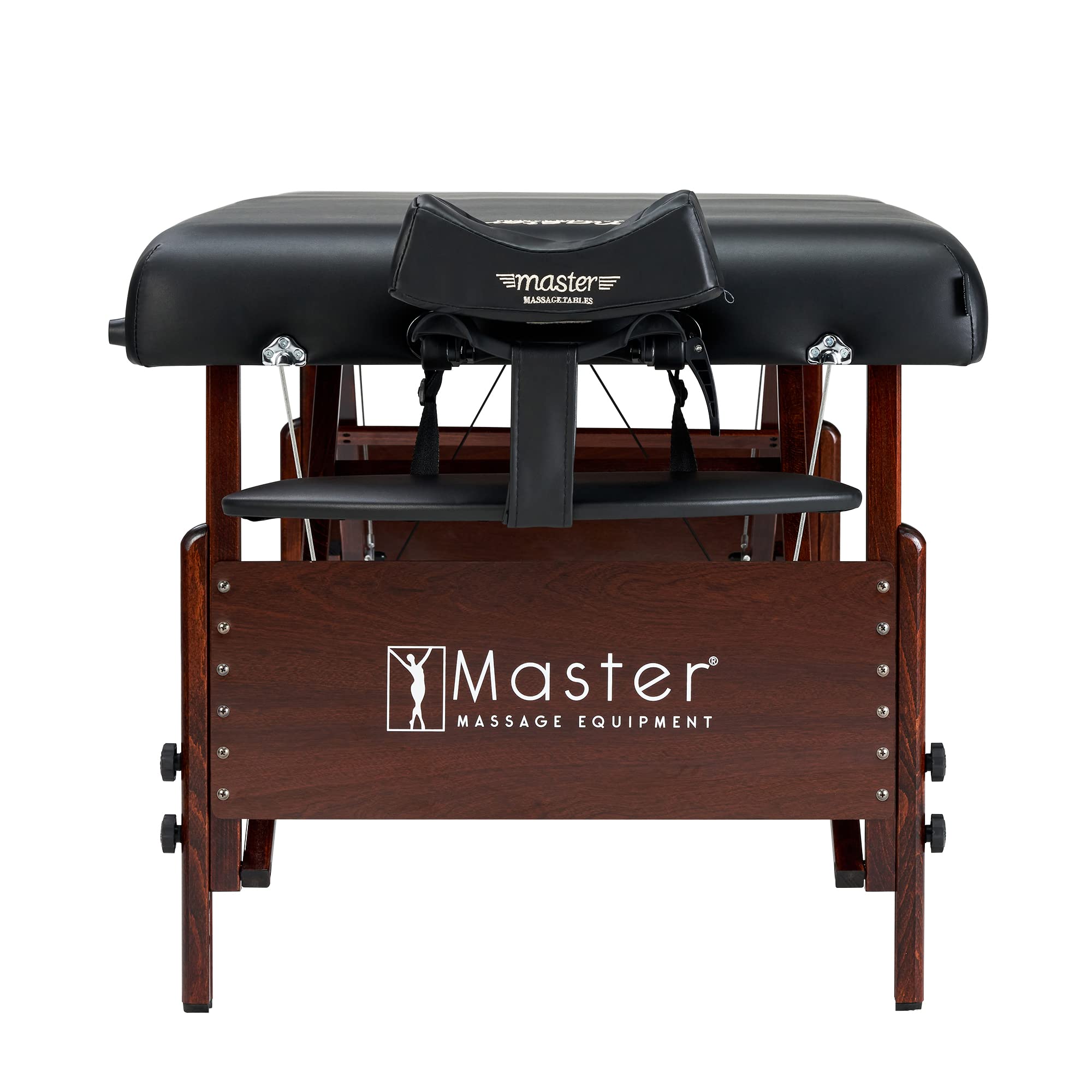 Master Massage 30" Del Ray Pro Portable Massage Table (30" W x 84" L), 750 lbs. Capacity, 3" Cushioning, Black