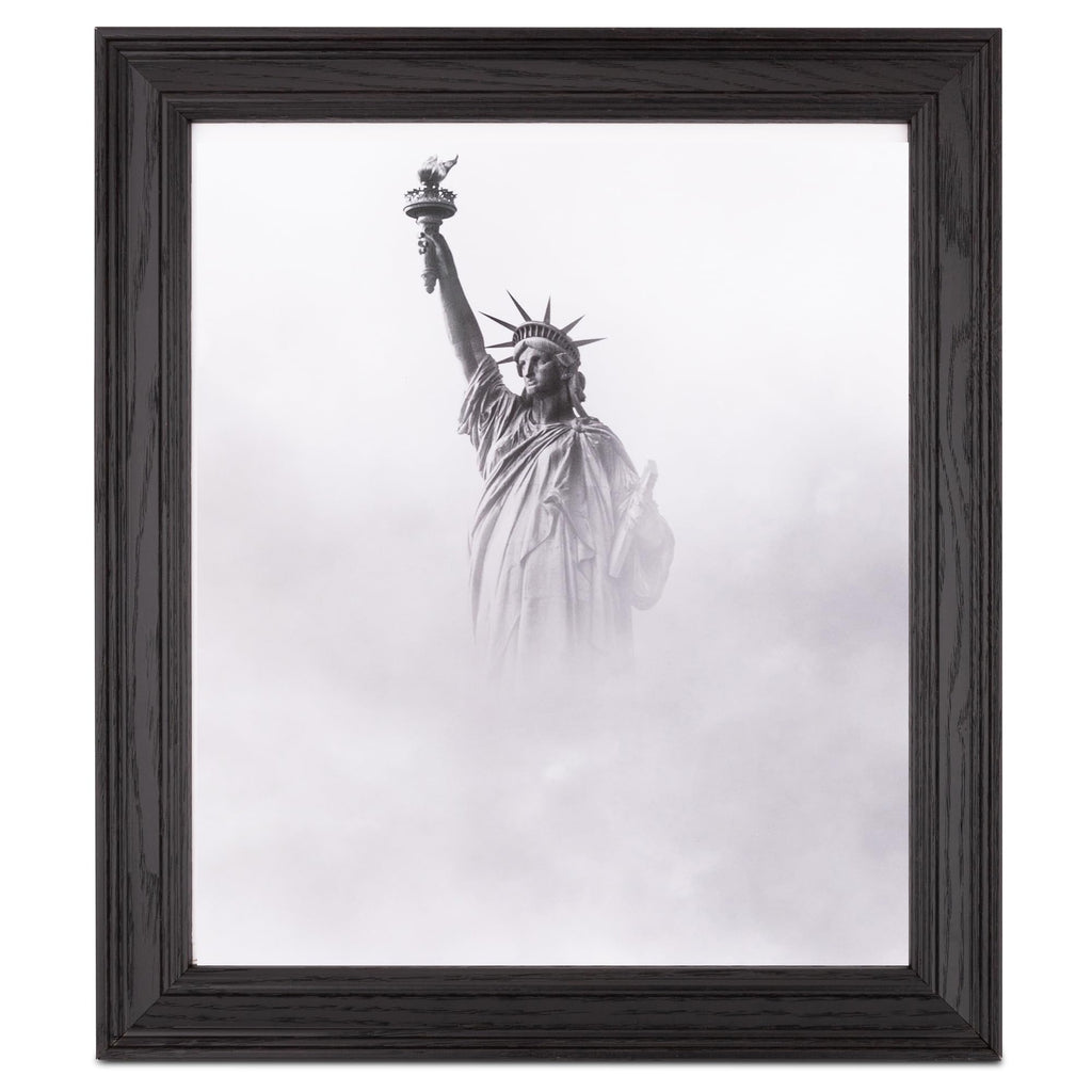 ArtToFrames 28x48 Inch Black Picture Frame, This 1.50 Inch Custom Poster Frame is Colonial Onyx - Comes with Economy Acrylic and Corrugated Backing (2WOM0066-78238-YBLK-28x48)