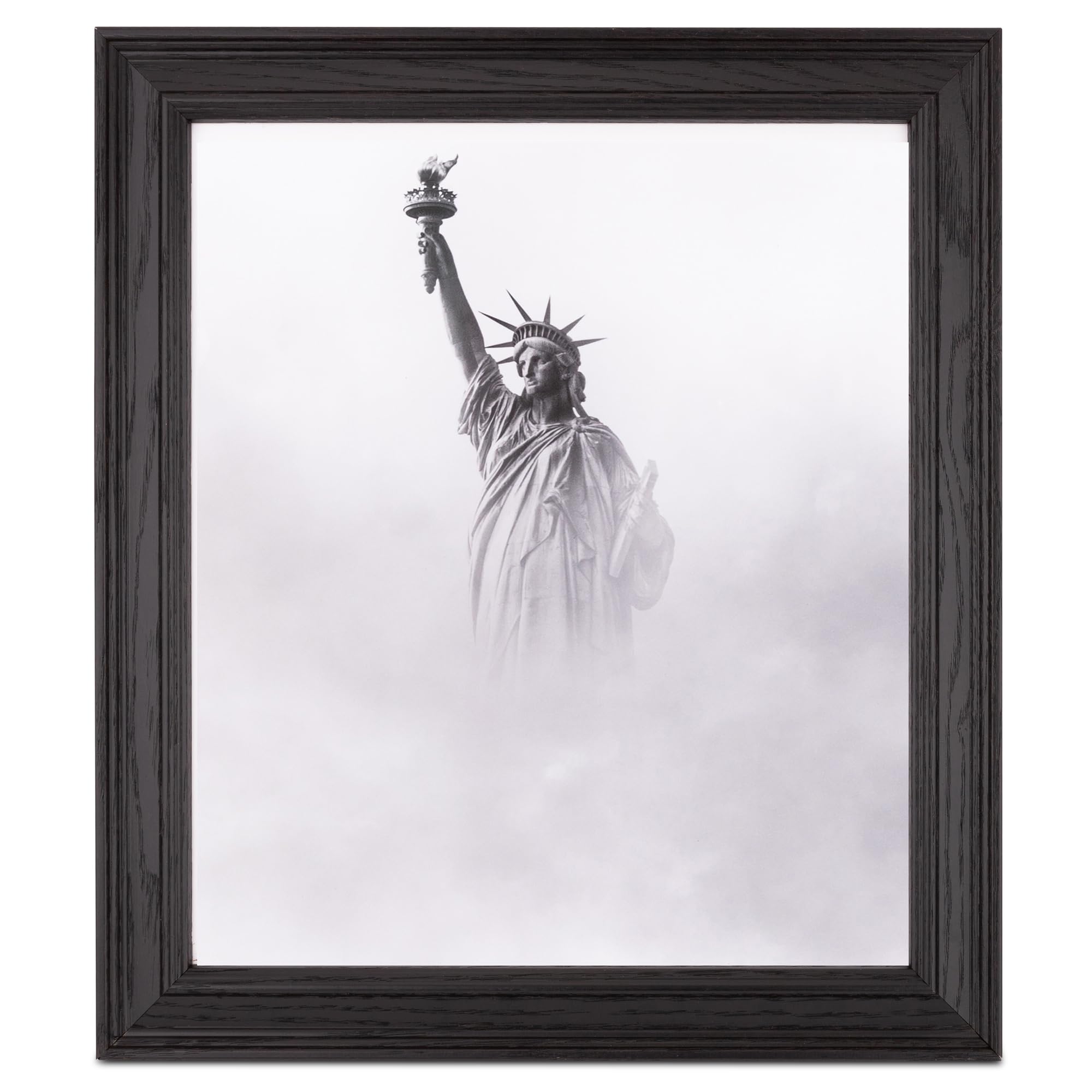 ArtToFrames 28x48 Inch Black Picture Frame, This 1.50 Inch Custom Poster Frame is Colonial Onyx - Comes with Economy Acrylic and Corrugated Backing (2WOM0066-78238-YBLK-28x48)