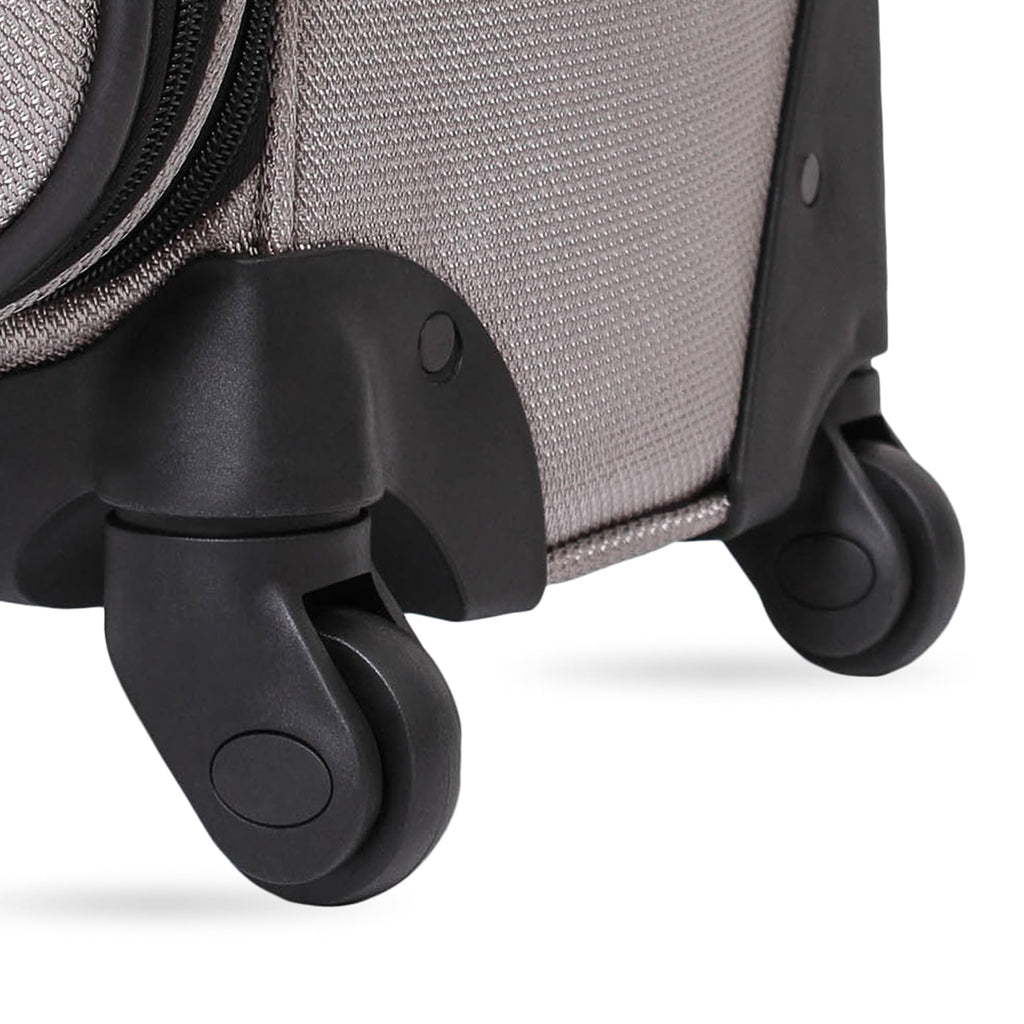 SwissGear Sion Softside Expandable Roller Luggage, Pewter, 3-Piece Set (21/25/29)