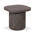 Tov Furniture Suraya Dark Umber Concrete Side Table
