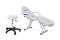 Eastmagic Professional Multi-Purpose Facial Bed Adjustable Beauty Abed for Salon Spa with Hydraulic Stool White