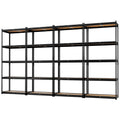 LEVELEVE 5-Tier Storage Shelving Unit, Metal, for Garage, Kitchen, Laundry Room, Adjustable, 35" L x 16" W x 73" H, Rectangular, 4 Pack