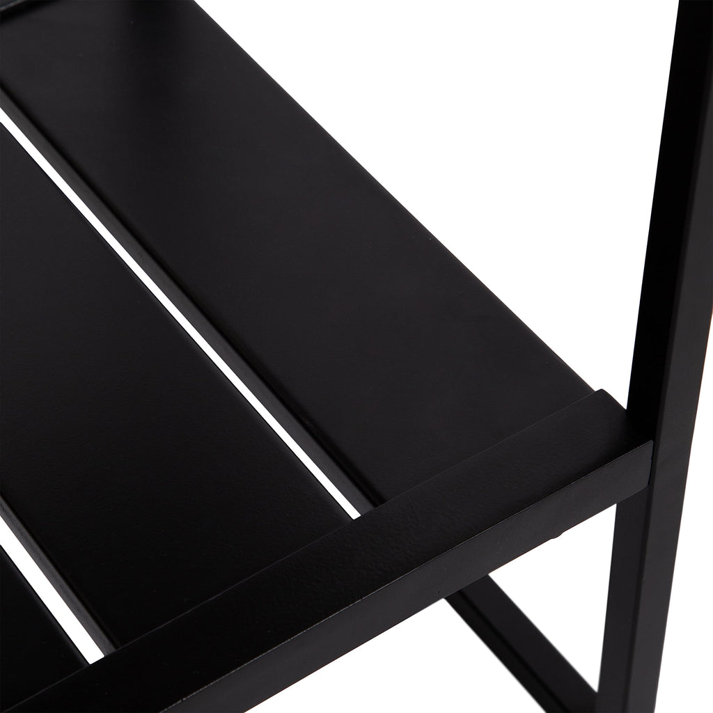 Kate and Laurel Malone Modern Wooden Console Table with Metal Shelf, 36 x 13 x 31, Natural Brown and Black, Transitional Wood Entryway Table with Storage Shelf Below