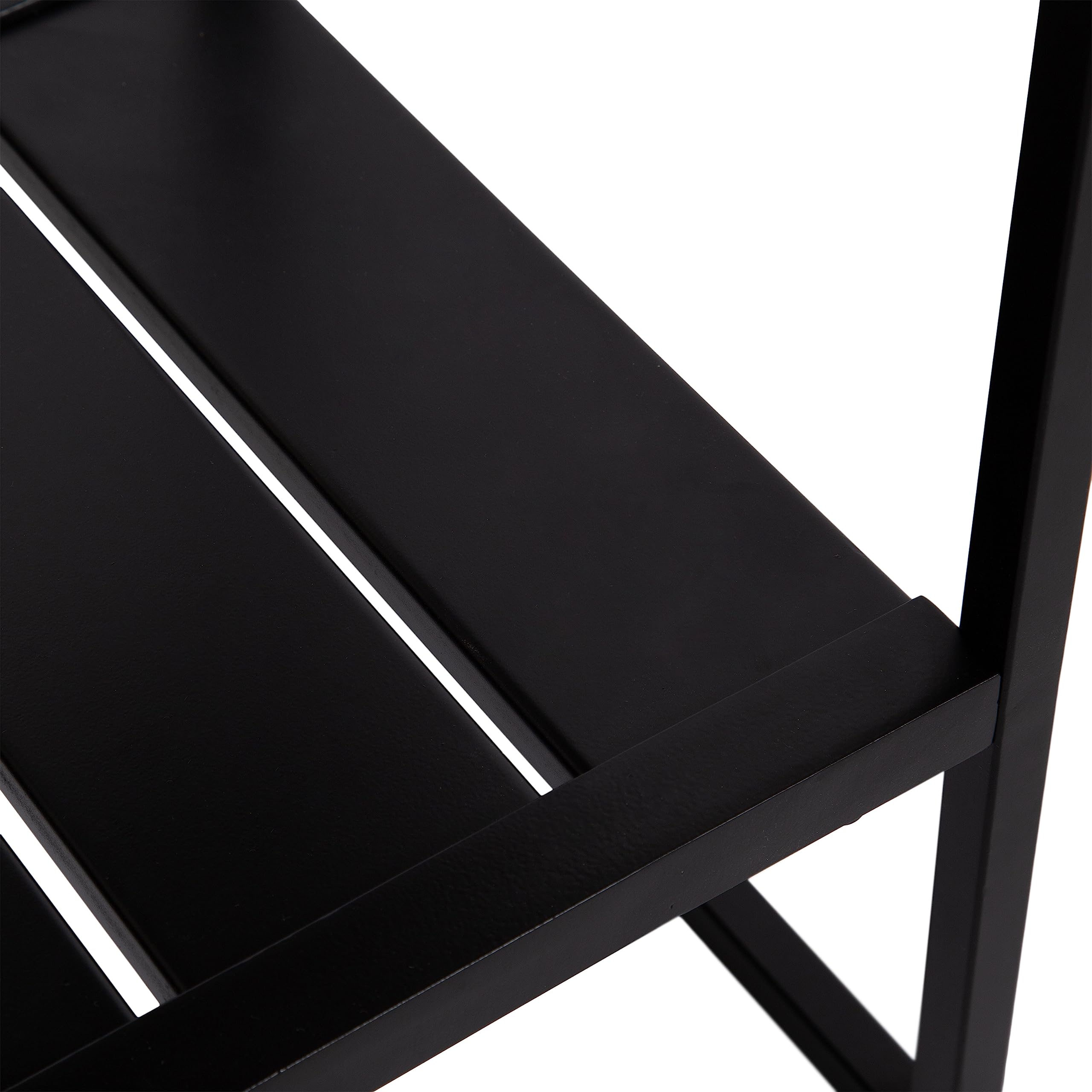 Kate and Laurel Malone Modern Wooden Console Table with Metal Shelf, 36 x 13 x 31, Natural Brown and Black, Transitional Wood Entryway Table with Storage Shelf Below