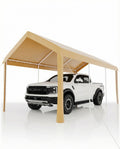 GAOMON 10X20 Carport, Heavy Duty Carport,Car Canopy Garage Boat Shelter Party Tent, Waterproof Portable Car Canopy for Truck, Boat, SUV，Grey/Yellow