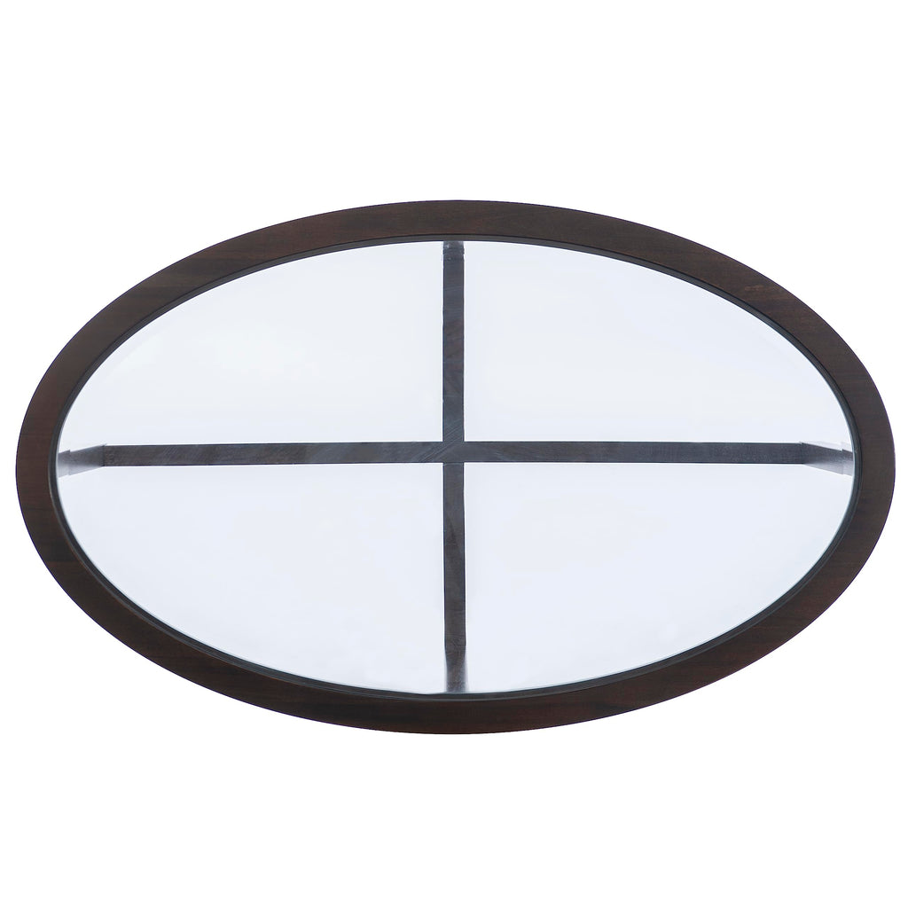 Powell Marta Umber Brown Wooden Three Piece Coffee and End Table Set with Tempered Glass Tops