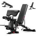 Keppi Fitness Weight Bench, 1200LBS Workout Bench with Leg Extension/Curl and Preacher Curl Attachment, Flat Incline Decline Weight Bench for Home Gym - Bench3000 Max