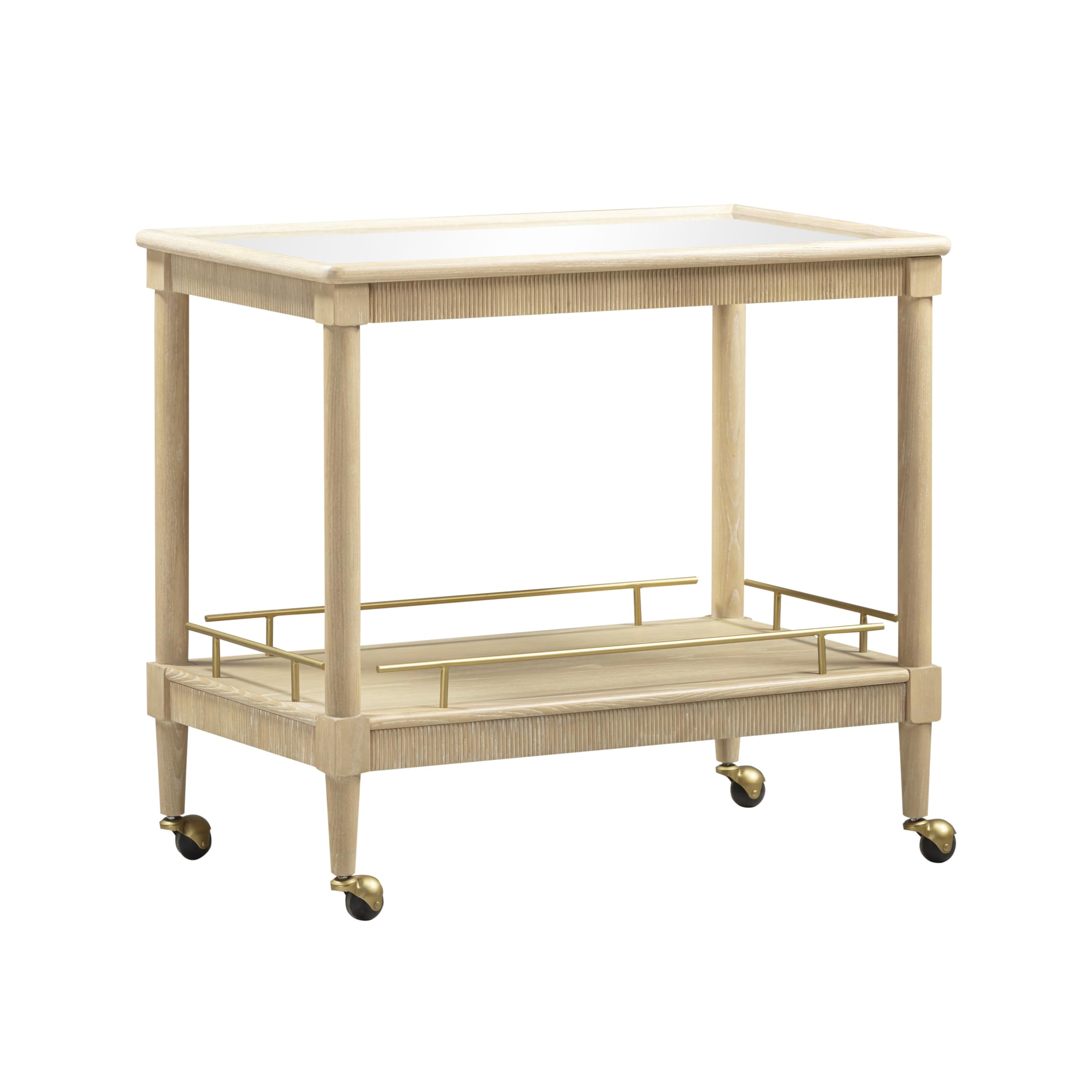 Tov Furniture Slosh Natural Ash Bar Cart