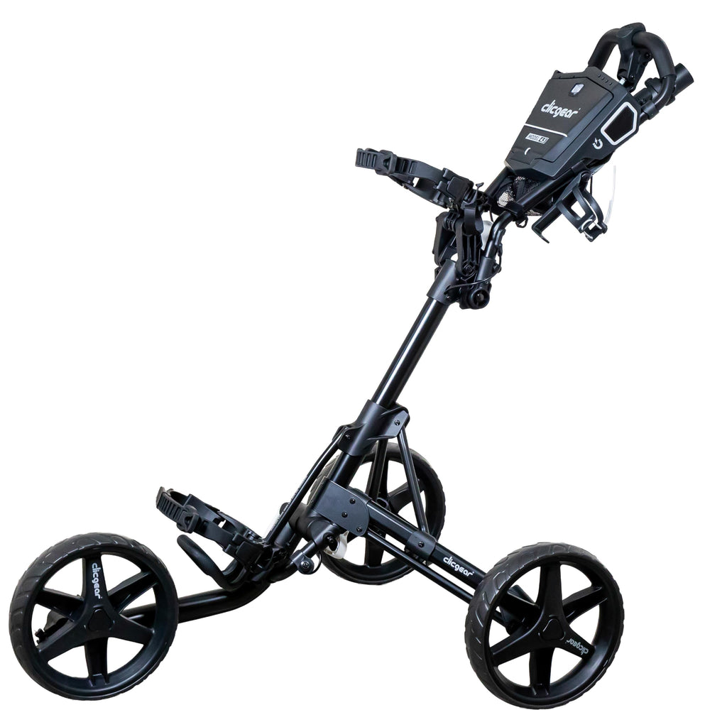 Clicgear Model 4.5 Golf Push Cart, Premium 3-Wheel Foldable Walking Golf Cart (Black)