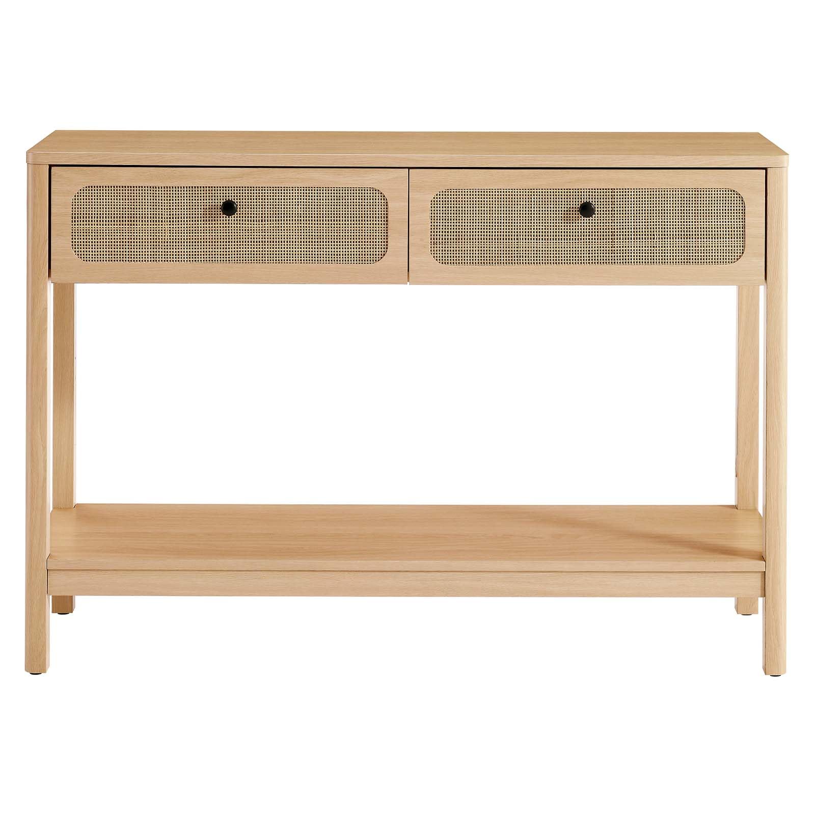 Modway EEI-6797-OAK Chaucer Wood Entryway Console Table, Oak